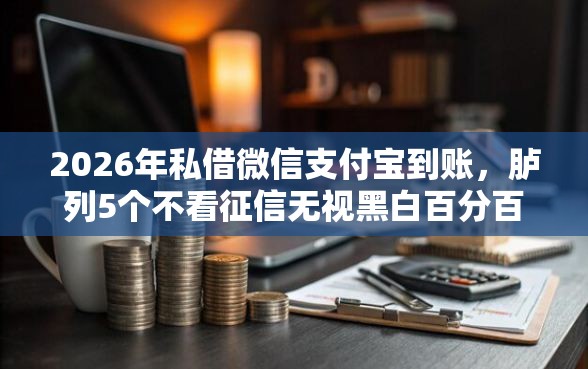 2026年私借微信支付宝到账，胪列5个不看征信无视黑白百分百下款口子