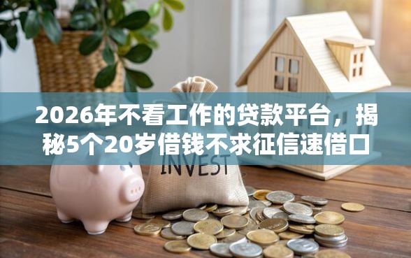 2026年不看工作的贷款平台，揭秘5个20岁借钱不求征信速借口子