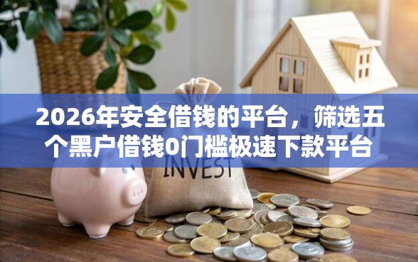 2026年安全借钱的平台，筛选五个黑户借钱0门槛极速下款平台