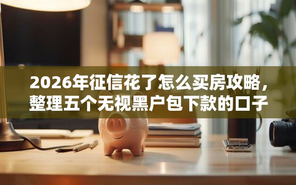 2026年征信花了怎么买房攻略，整理五个无视黑户包下款的口子