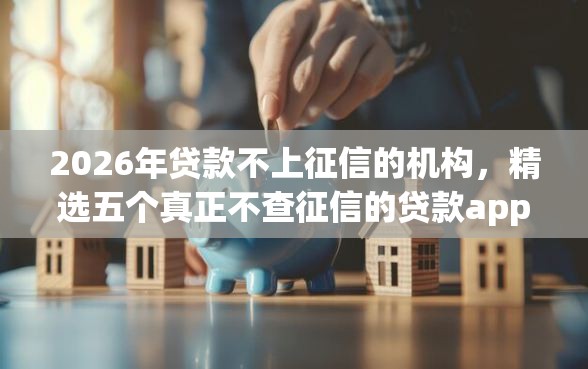 2026年贷款不上征信的机构，精选五个真正不查征信的贷款app