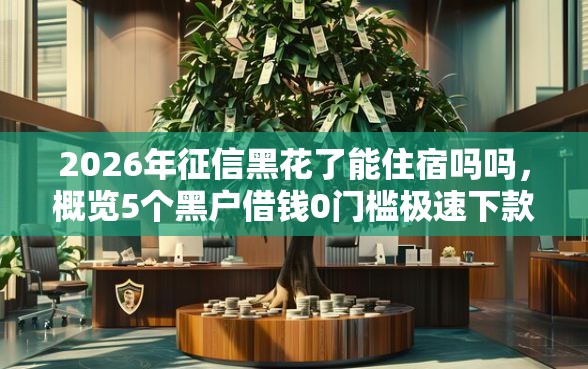 2026年征信黑花了能住宿吗吗，概览5个黑户借钱0门槛极速下款平台