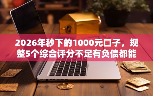 2026年秒下的1000元口子，规整5个综合评分不足有负债都能下款软件