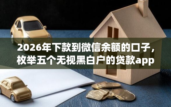 2026年下款到微信余额的口子，枚举五个无视黑白户的贷款app