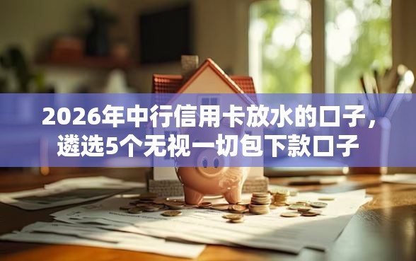 2026年中行信用卡放水的口子，遴选5个无视一切包下款口子