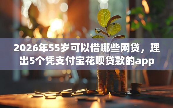 2026年55岁可以借哪些网贷,理出5个凭支付宝花呗贷款的app 2026年55岁可以借哪些网贷,理出5个凭支付宝花呗贷款的app