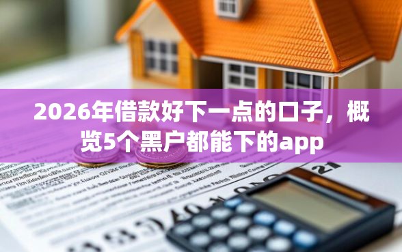 2026年借款好下一点的口子，概览5个黑户都能下的app
