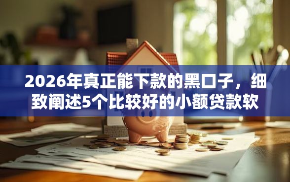 2026年真正能下款的黑口子，细致阐述5个比较好的小额贷款软件
