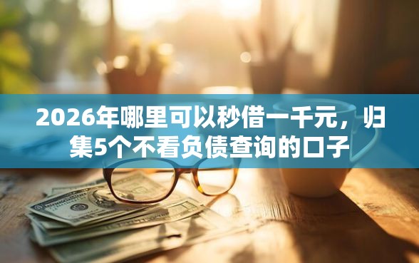 2026年哪里可以秒借一千元，归集5个不看负债查询的口子