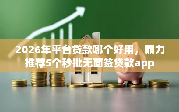 2026年平台贷款哪个好用，鼎力推荐5个秒批无面签贷款app