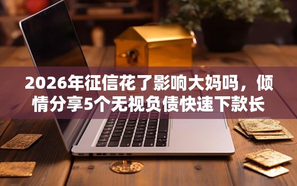 2026年征信花了影响大妈吗，倾情分享5个无视负债快速下款长期网贷的软件