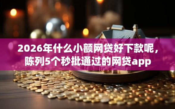 2026年什么小额网贷好下款呢，陈列5个秒批通过的网贷app