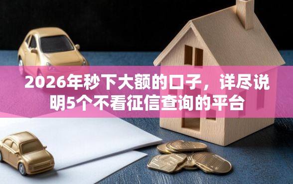 2026年秒下大额的口子，详尽说明5个不看征信查询的平台