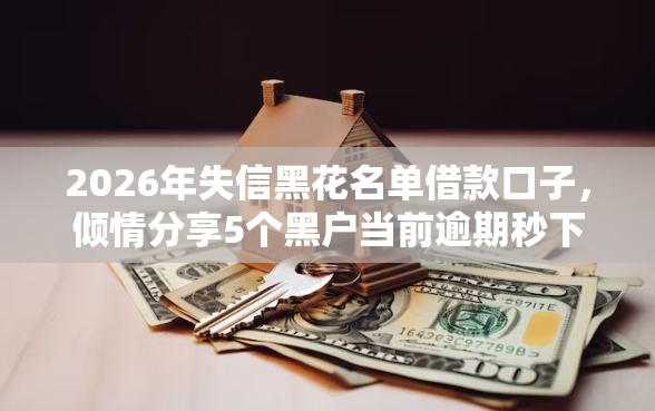 2026年失信黑花名单借款口子，倾情分享5个黑户当前逾期秒下5万平台