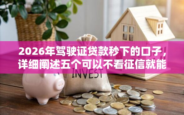 2026年驾驶证贷款秒下的口子，详细阐述五个可以不看征信就能下款的口子