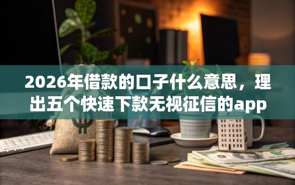 2026年借款的口子什么意思，理出五个快速下款无视征信的app