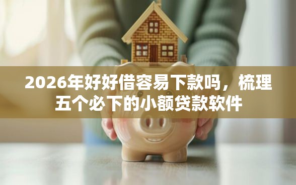 2026年好好借容易下款吗，梳理五个必下的小额贷款软件