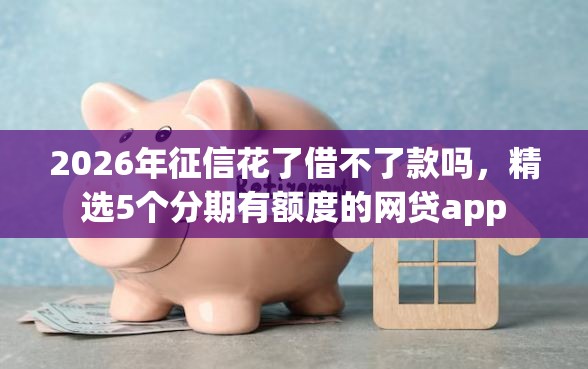 2026年征信花了借不了款吗，精选5个分期有额度的网贷app