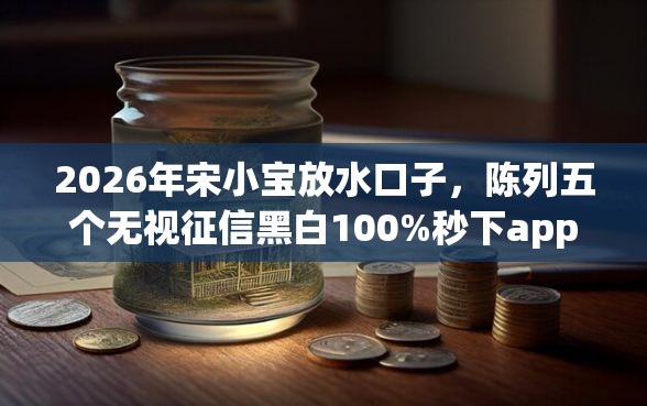 2026年宋小宝放水口子，陈列五个无视征信黑白100%秒下app