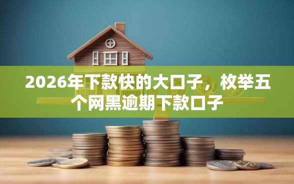 2026年下款快的大口子，枚举五个网黑逾期下款口子