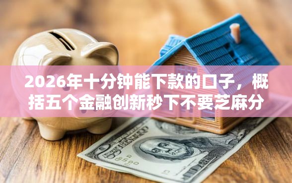 2026年十分钟能下款的口子，概括五个金融创新秒下不要芝麻分的平台