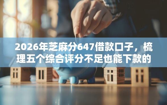 2026年芝麻分647借款口子，梳理五个综合评分不足也能下款的网贷