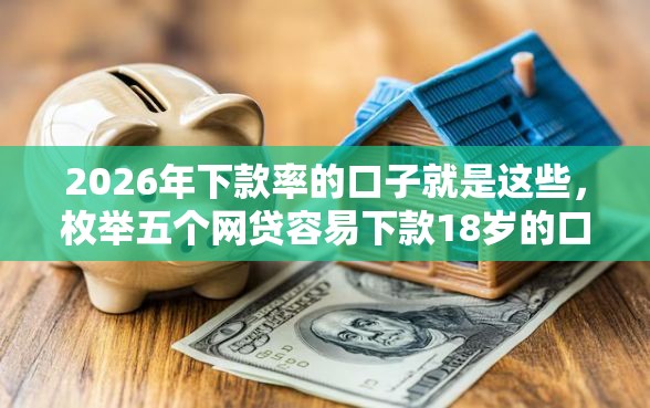 2026年下款率的口子就是这些，枚举五个网贷容易下款18岁的口子