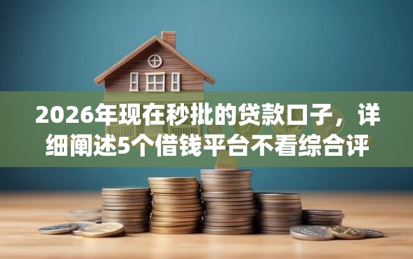2026年现在秒批的贷款口子，详细阐述5个借钱平台不看综合评估的app