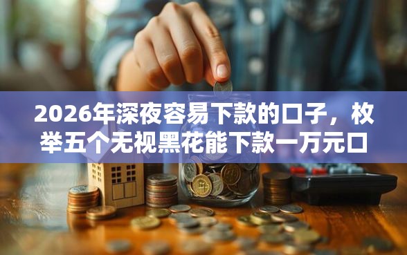 2026年深夜容易下款的口子，枚举五个无视黑花能下款一万元口子
