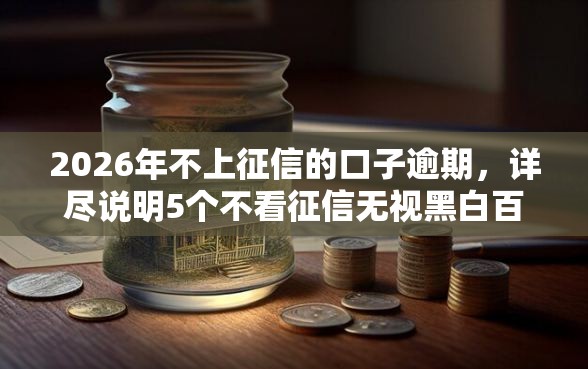 2026年不上征信的口子逾期，详尽说明5个不看征信无视黑白百分百下款平台