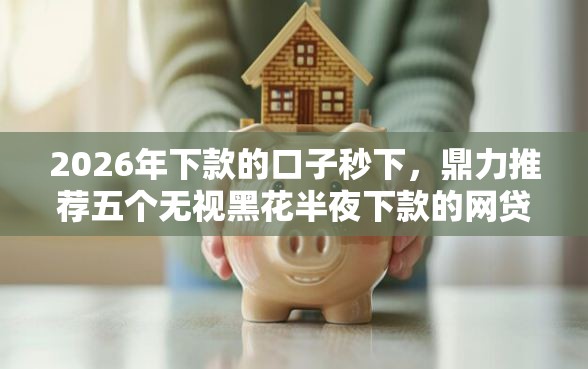 2026年下款的口子秒下，鼎力推荐五个无视黑花半夜下款的网贷平台