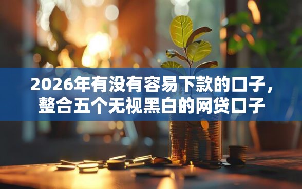 2026年有没有容易下款的口子，整合五个无视黑白的网贷口子
