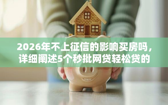 2026年不上征信的影响买房吗，详细阐述5个秒批网贷轻松贷的口子