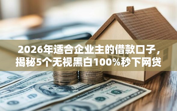 2026年适合企业主的借款口子，揭秘5个无视黑白100%秒下网贷