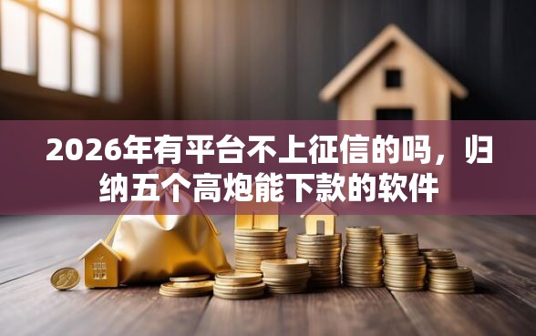 2026年有平台不上征信的吗，归纳五个高炮能下款的软件