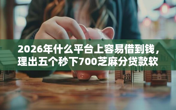 2026年什么平台上容易借到钱，理出五个秒下700芝麻分贷款软件