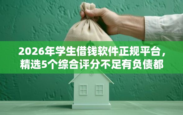 2026年学生借钱软件正规平台，精选5个综合评分不足有负债都能下款软件