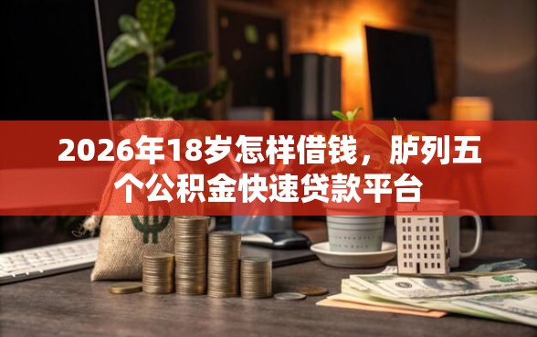 2026年18岁怎样借钱，胪列五个公积金快速贷款平台