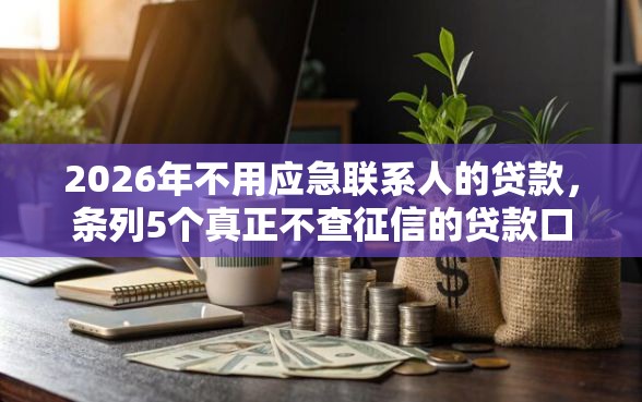 2026年不用应急联系人的贷款，条列5个真正不查征信的贷款口子