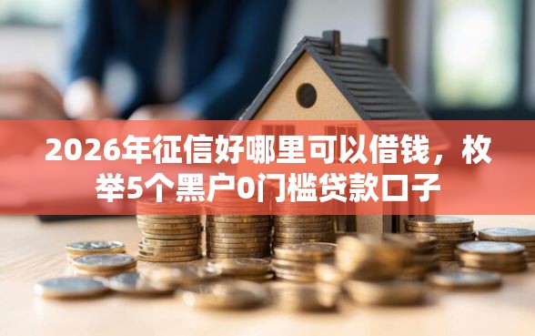 2026年征信好哪里可以借钱，枚举5个黑户0门槛贷款口子