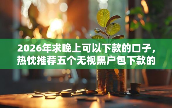 2026年求晚上可以下款的口子，热忱推荐五个无视黑户包下款的口子