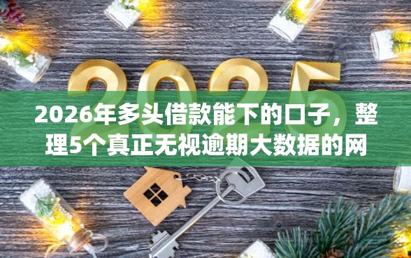 2026年多头借款能下的口子，整理5个真正无视逾期大数据的网贷app