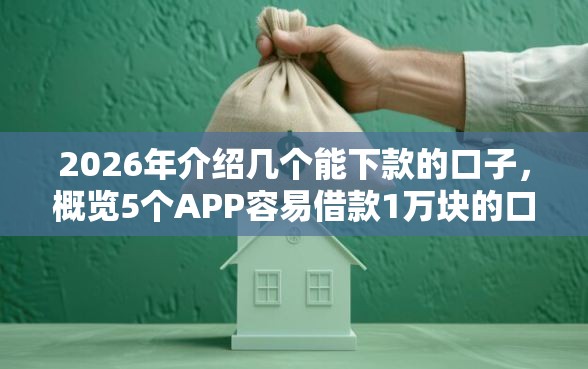 2026年介绍几个能下款的口子，概览5个APP容易借款1万块的口子
