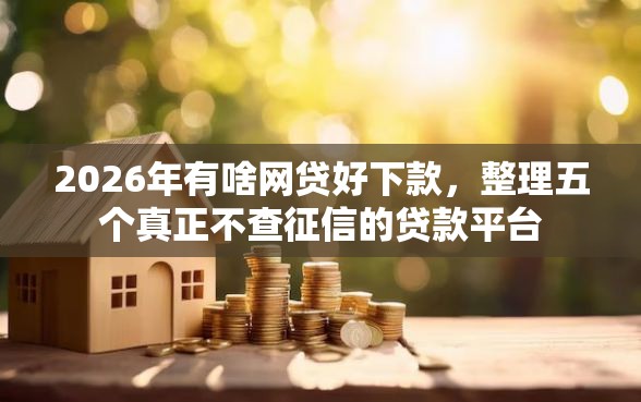 2026年有啥网贷好下款，整理五个真正不查征信的贷款平台