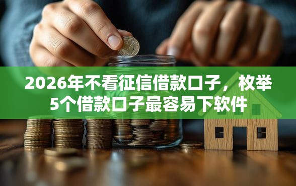 2026年不看征信借款口子，枚举5个借款口子最容易下软件