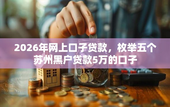 2026年网上口子贷款，枚举五个苏州黑户贷款5万的口子