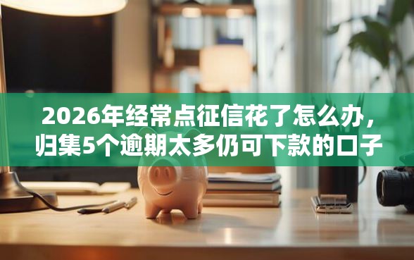 2026年经常点征信花了怎么办，归集5个逾期太多仍可下款的口子