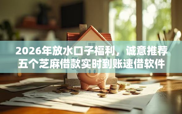 2026年放水口子福利，诚意推荐五个芝麻借款实时到账速借软件