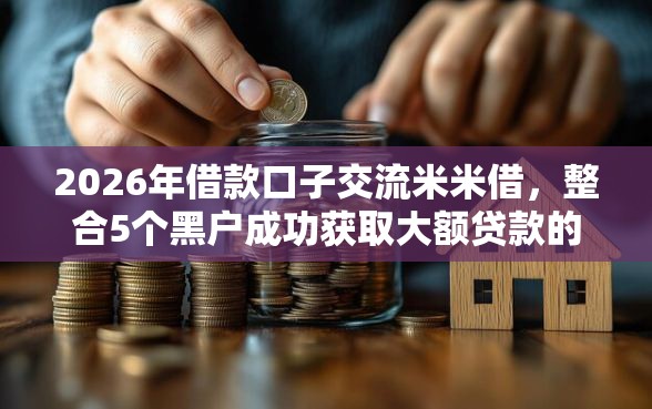 2026年借款口子交流米米借，整合5个黑户成功获取大额贷款的口子