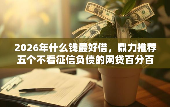 2026年什么钱最好借，鼎力推荐五个不看征信负债的网贷百分百下款平台